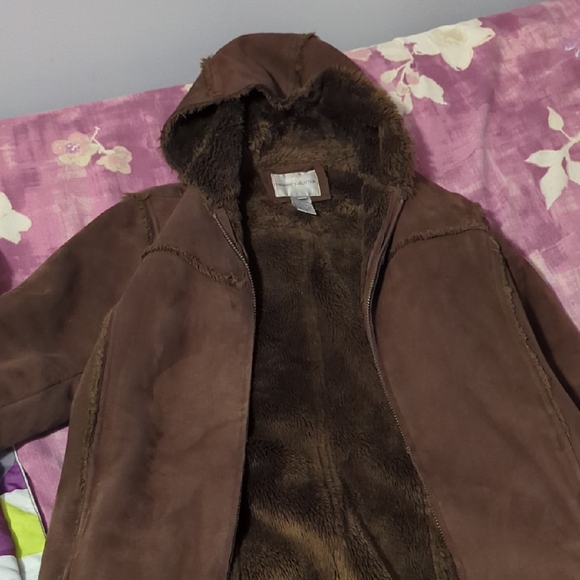 Brown Hooded Trench Coat - Picture 2 of 8